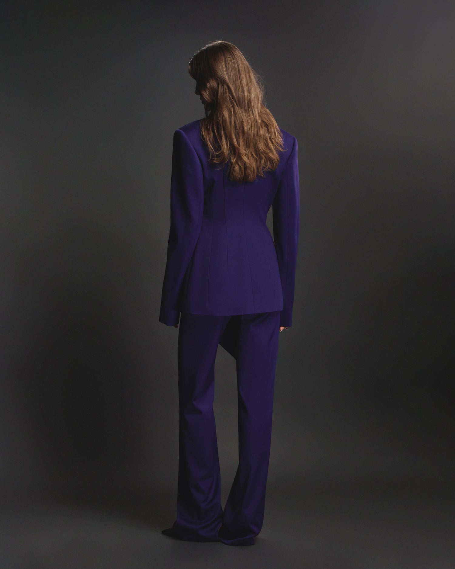 Amara Blazer in Deep Violet