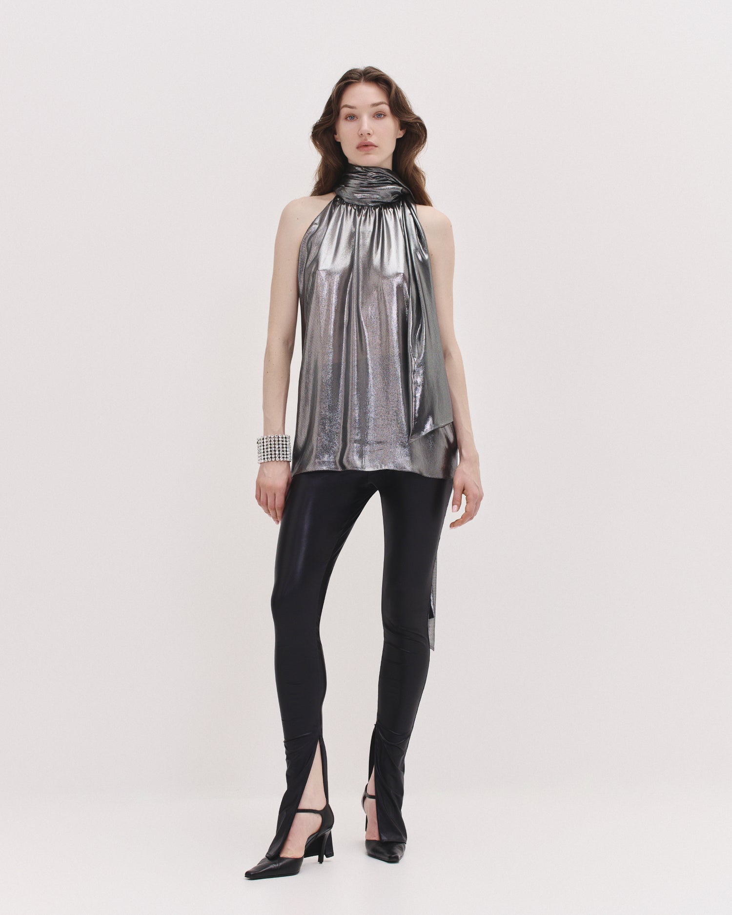 Zephyra Top in Silver