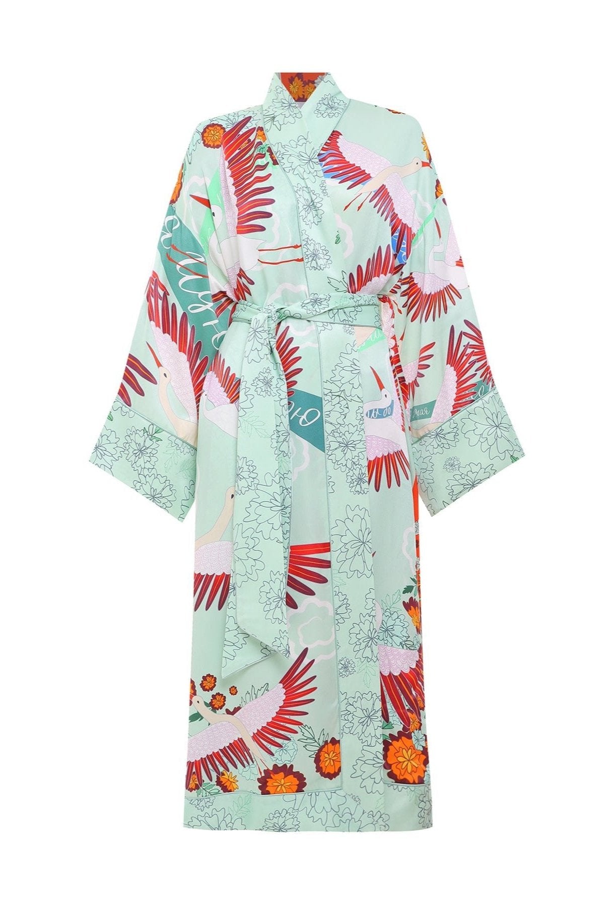 Marigold Floral Robe Dress
