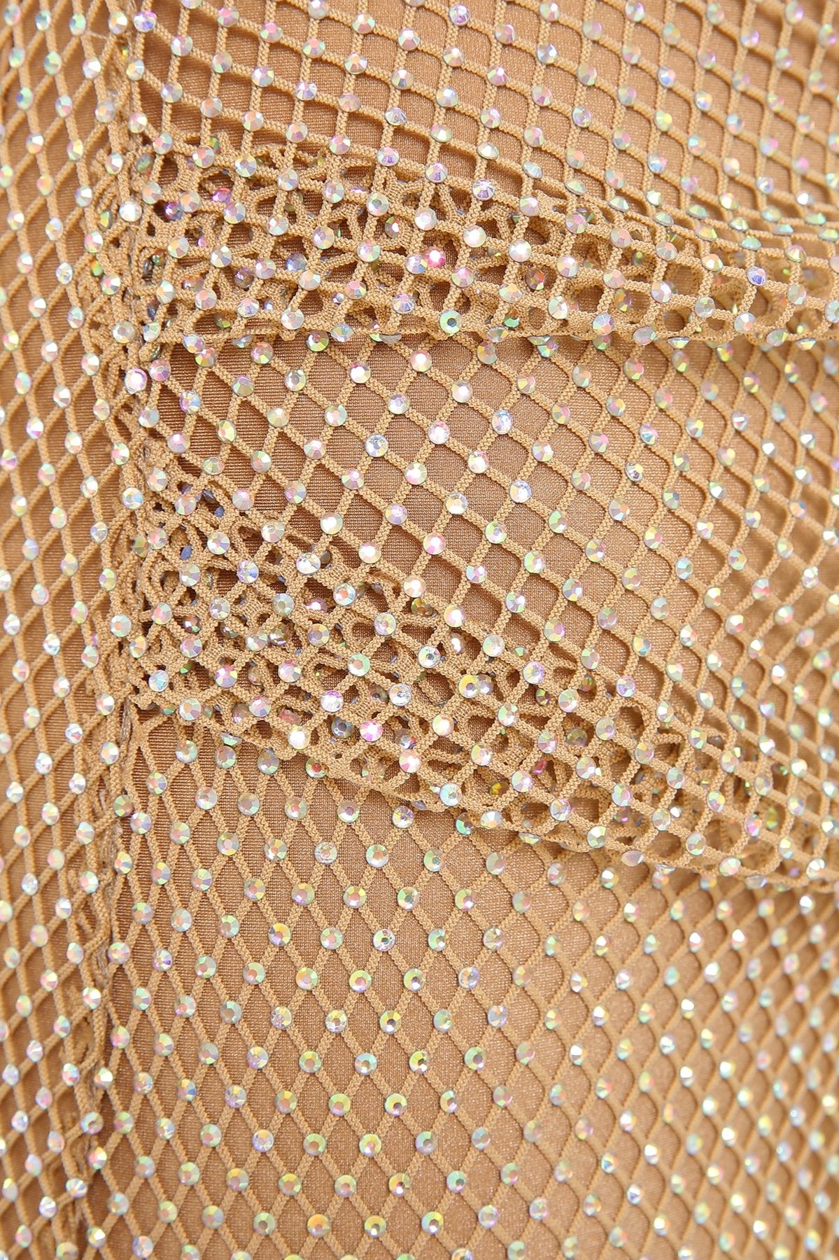 Zoryana Golden Mesh Dress