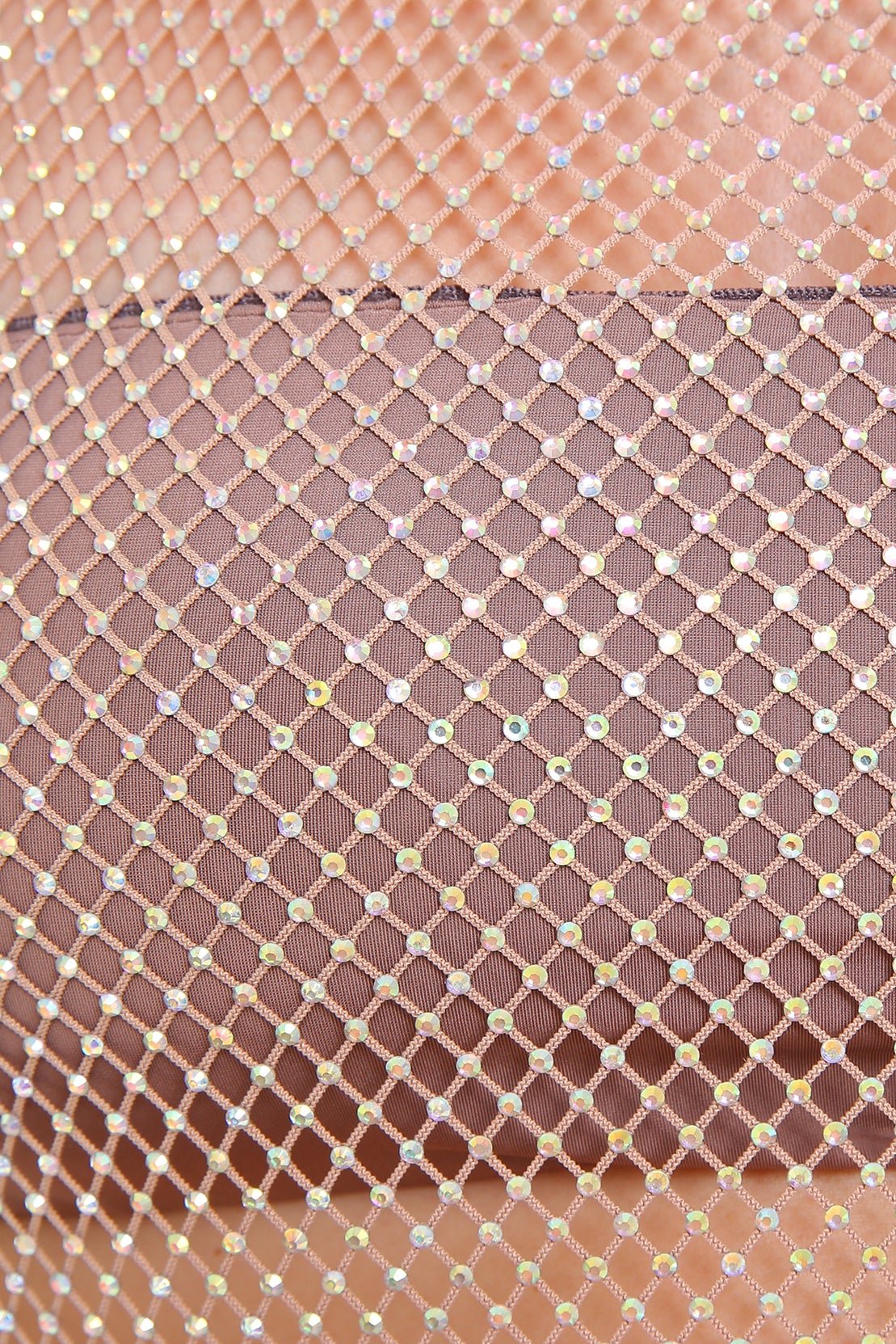 Rosa Beige Mesh Dress