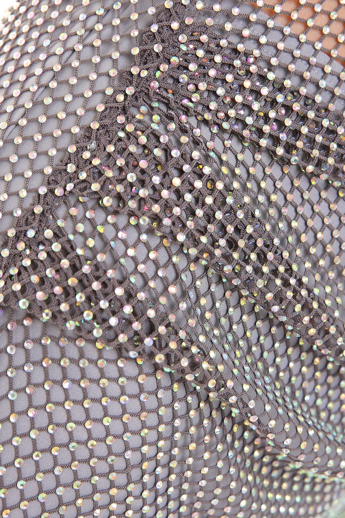 Zoryana Gray Mesh Dress