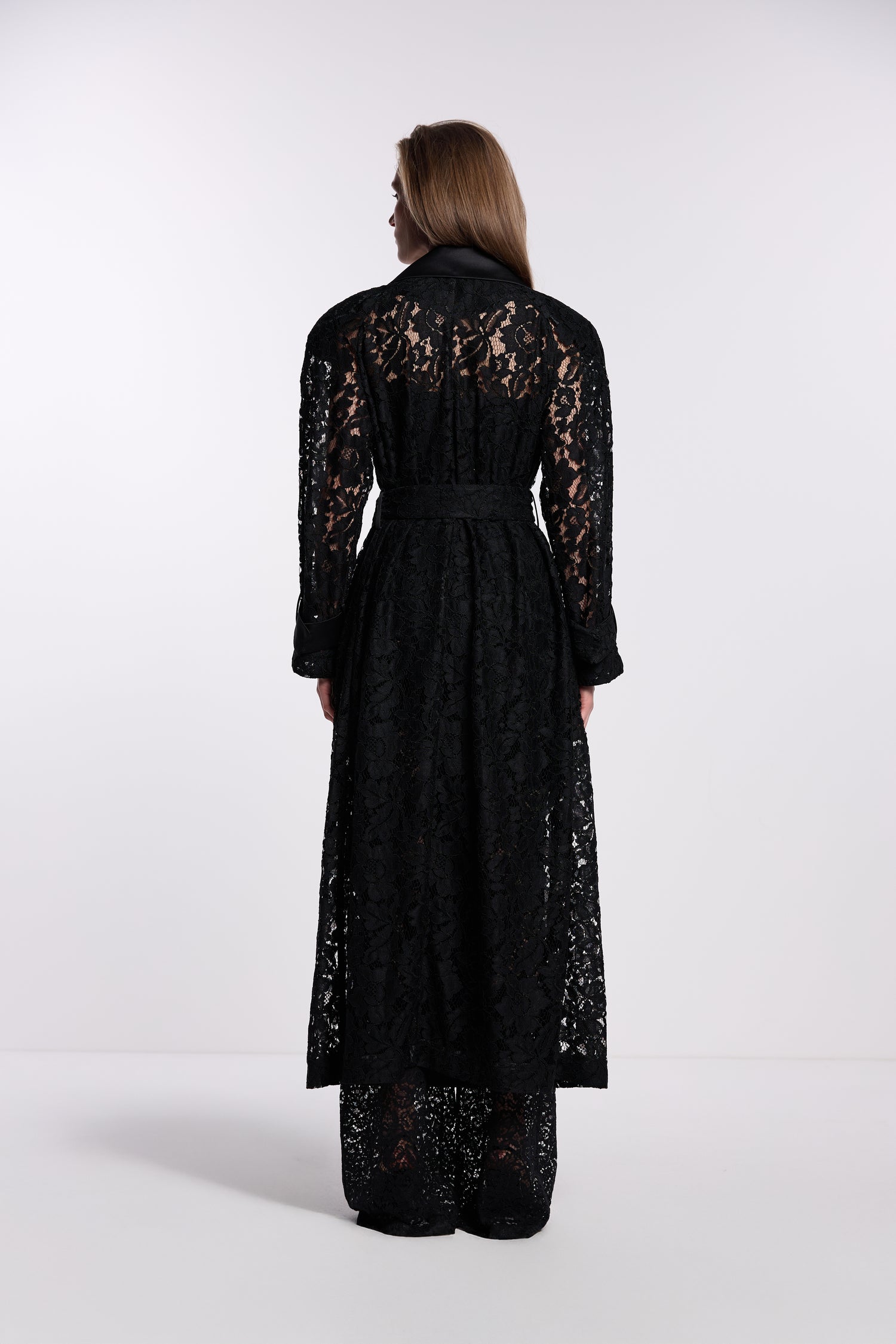 Maria Guipure Trench Coat