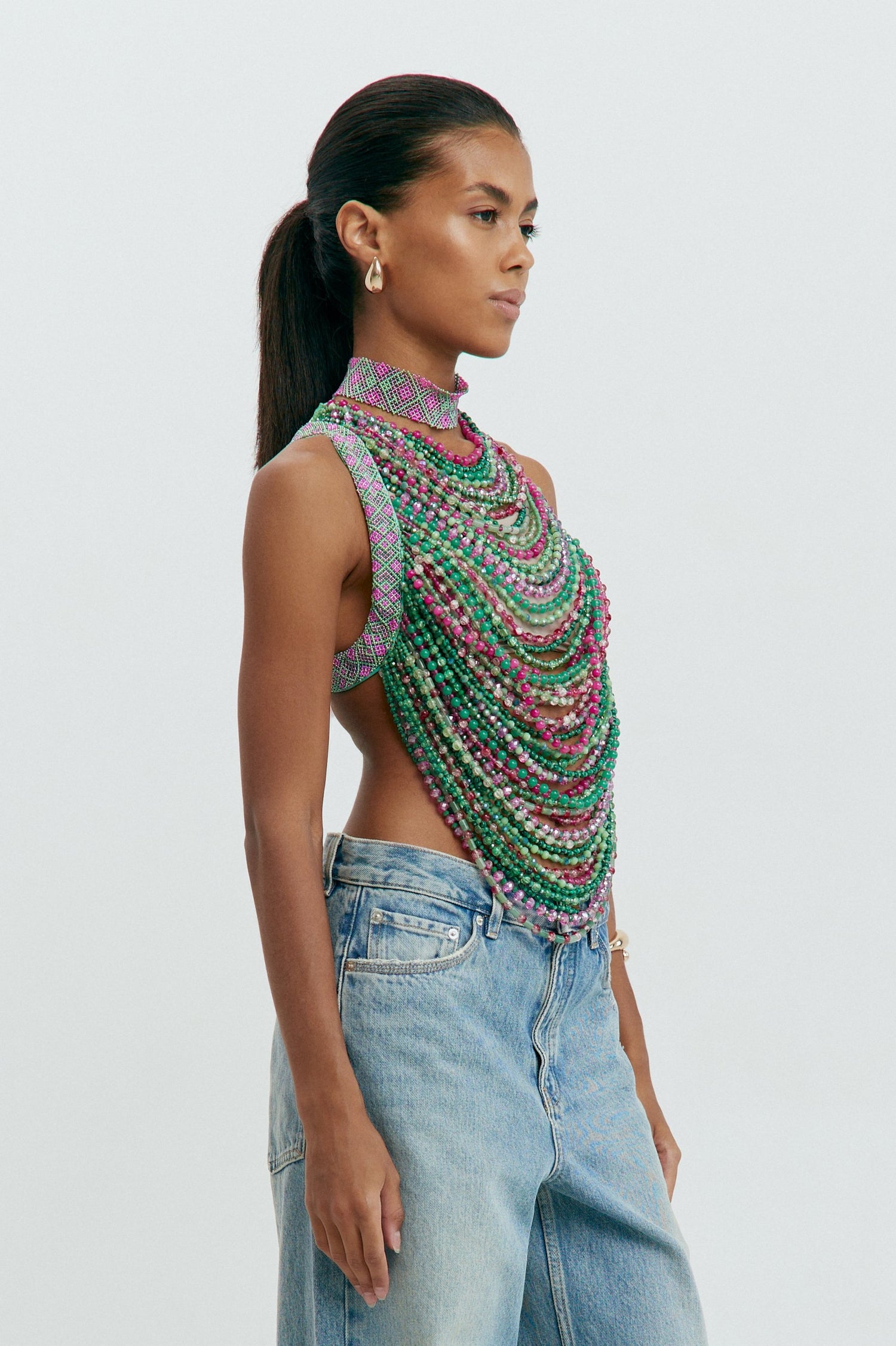 Gerdan Fuchsia & Green Top