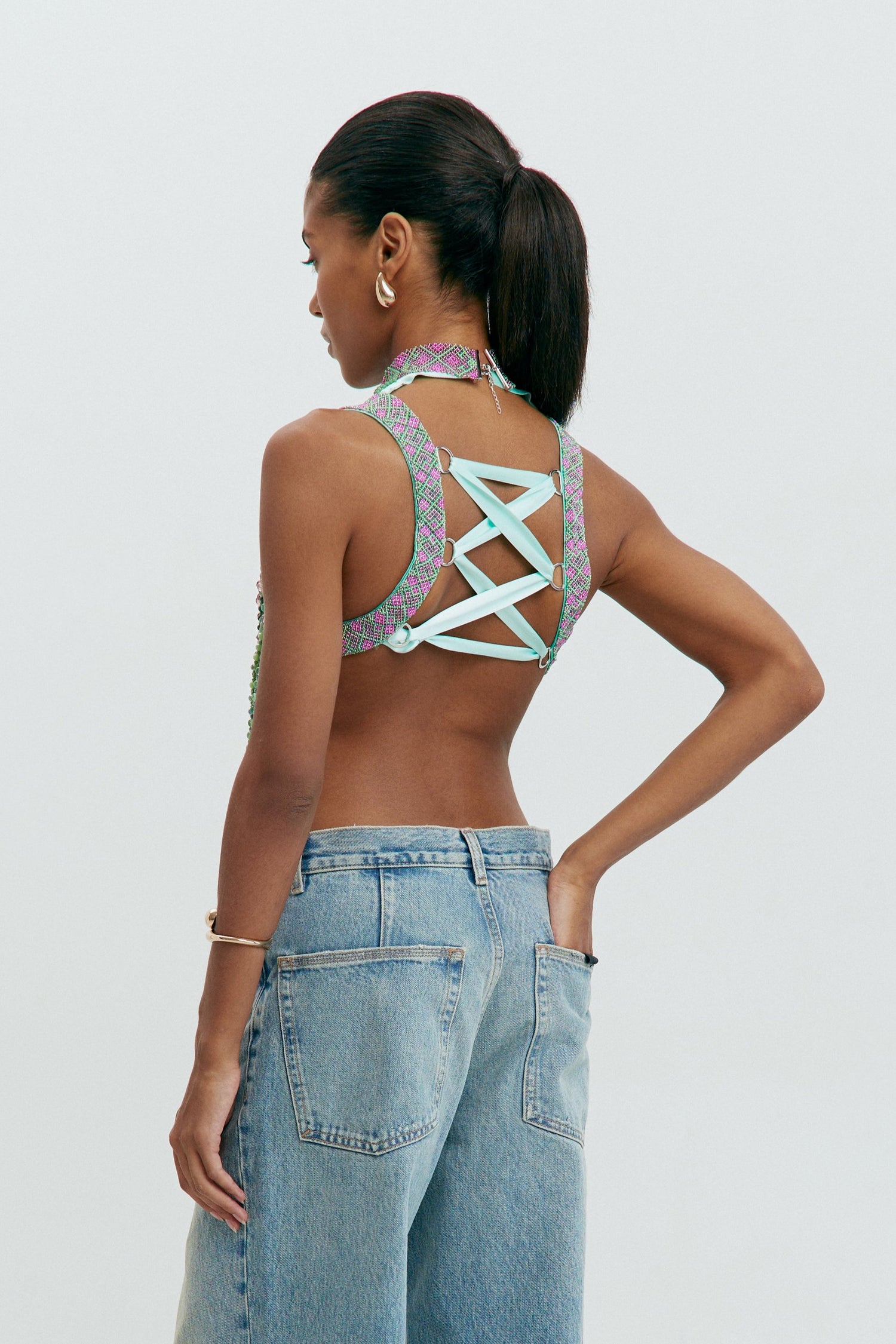 Gerdan Fuchsia & Green Top