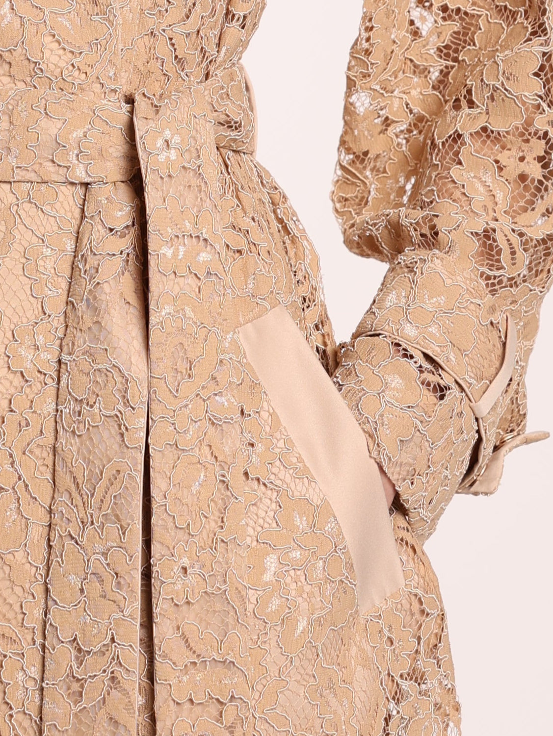 Maria Guipure Trench Coat