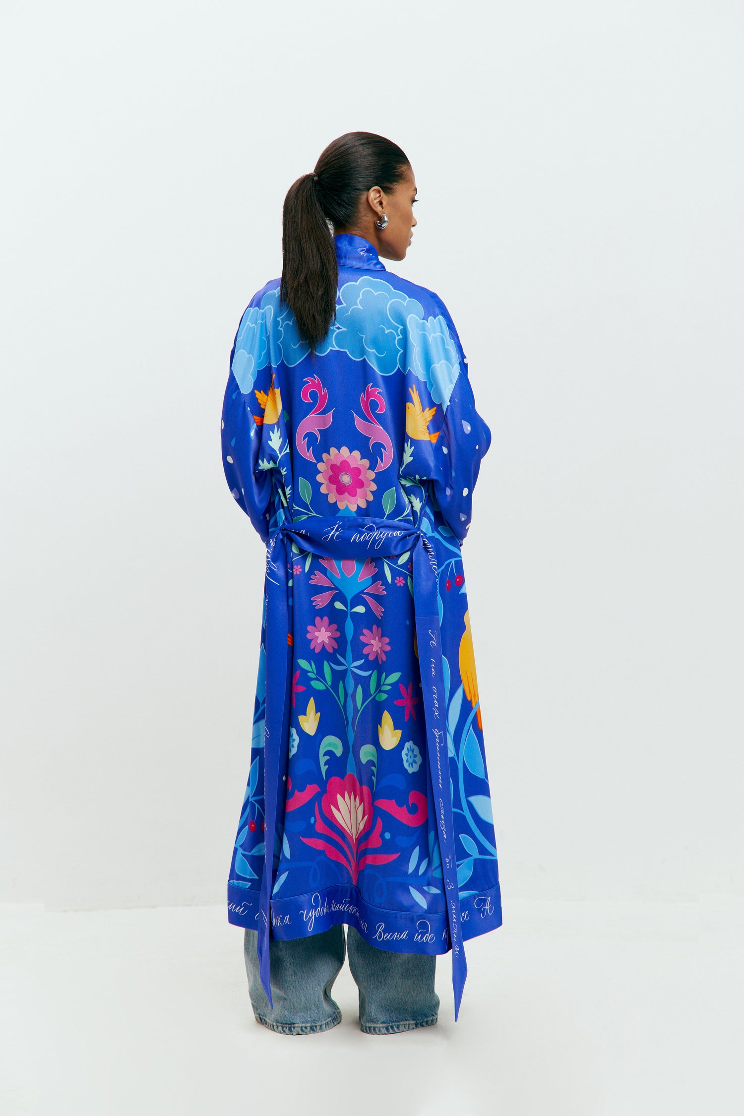 Spring Bloom Robe Dress