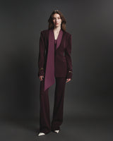 Amara Blazer in Burgundy