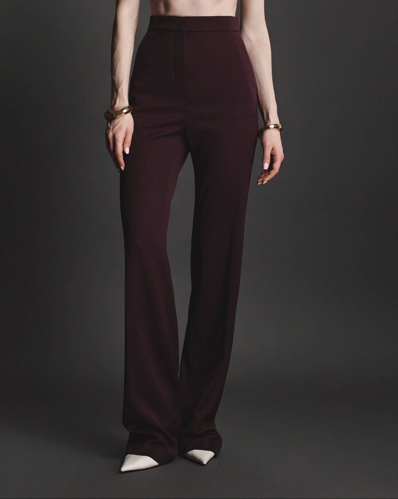 Amara Pants in Burgundy