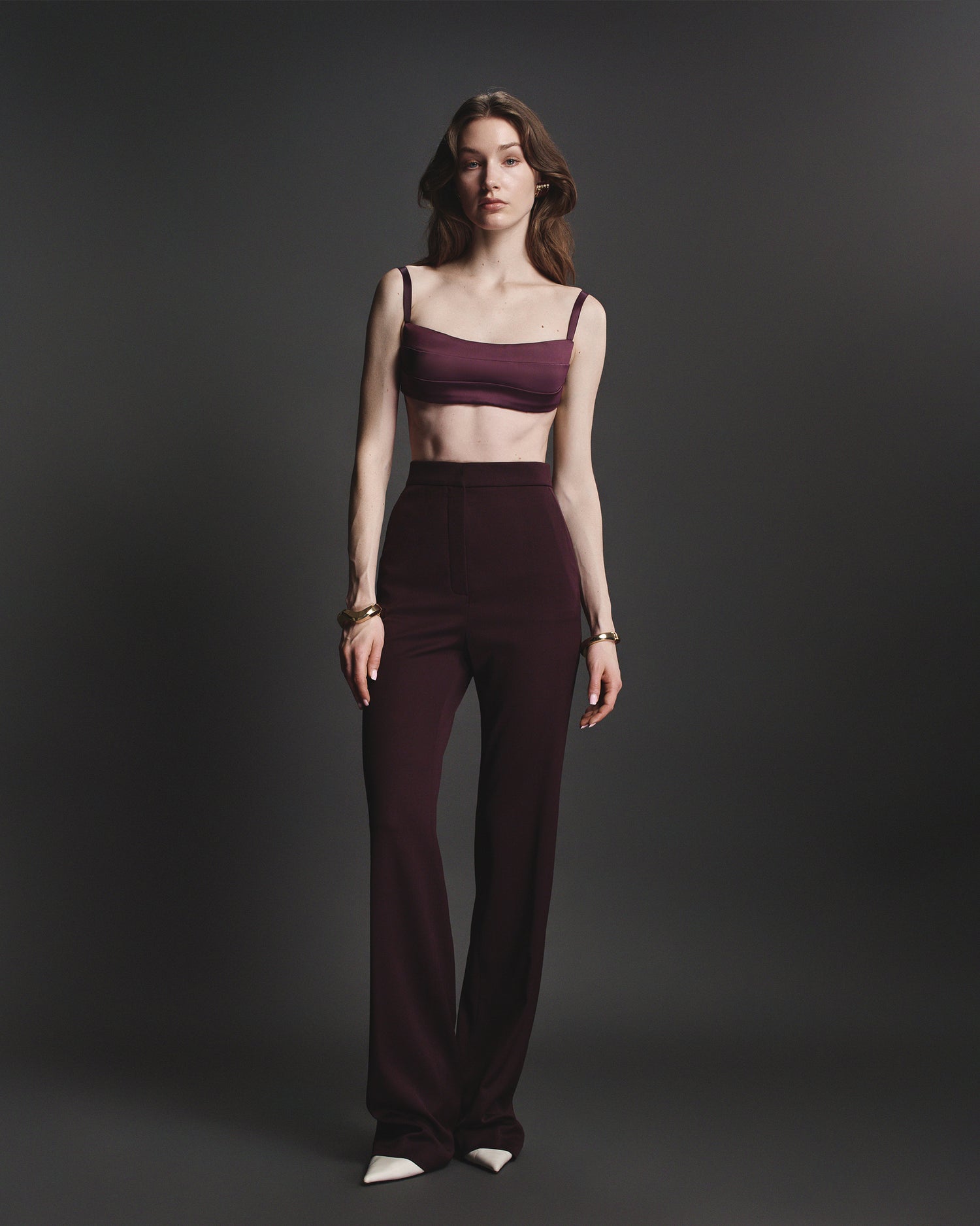 Amara Pants in Burgundy