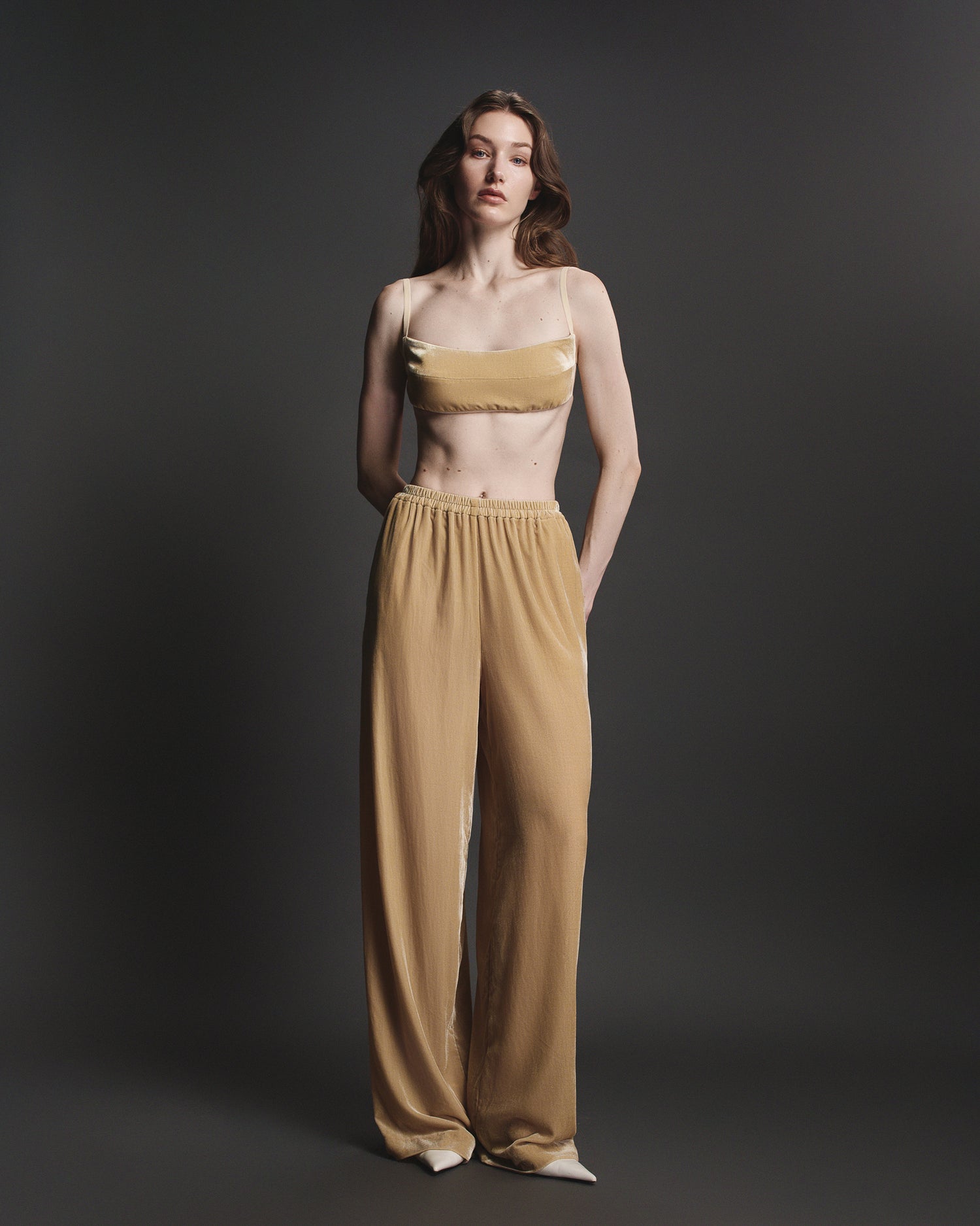 Helia Pants in Honey Beige
