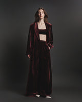 Helia Coat in Deep Garnet
