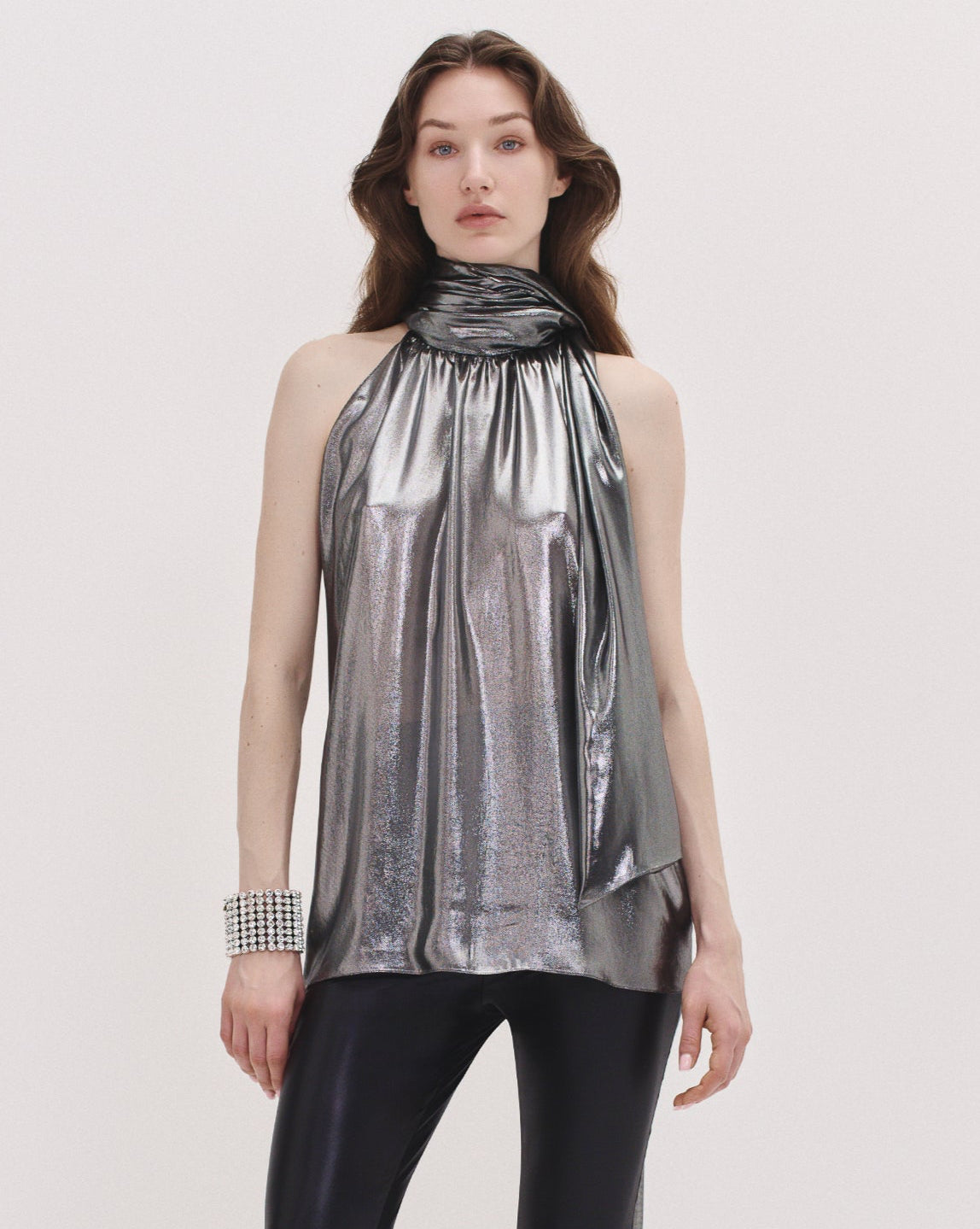 Zephyra Top in Silver
